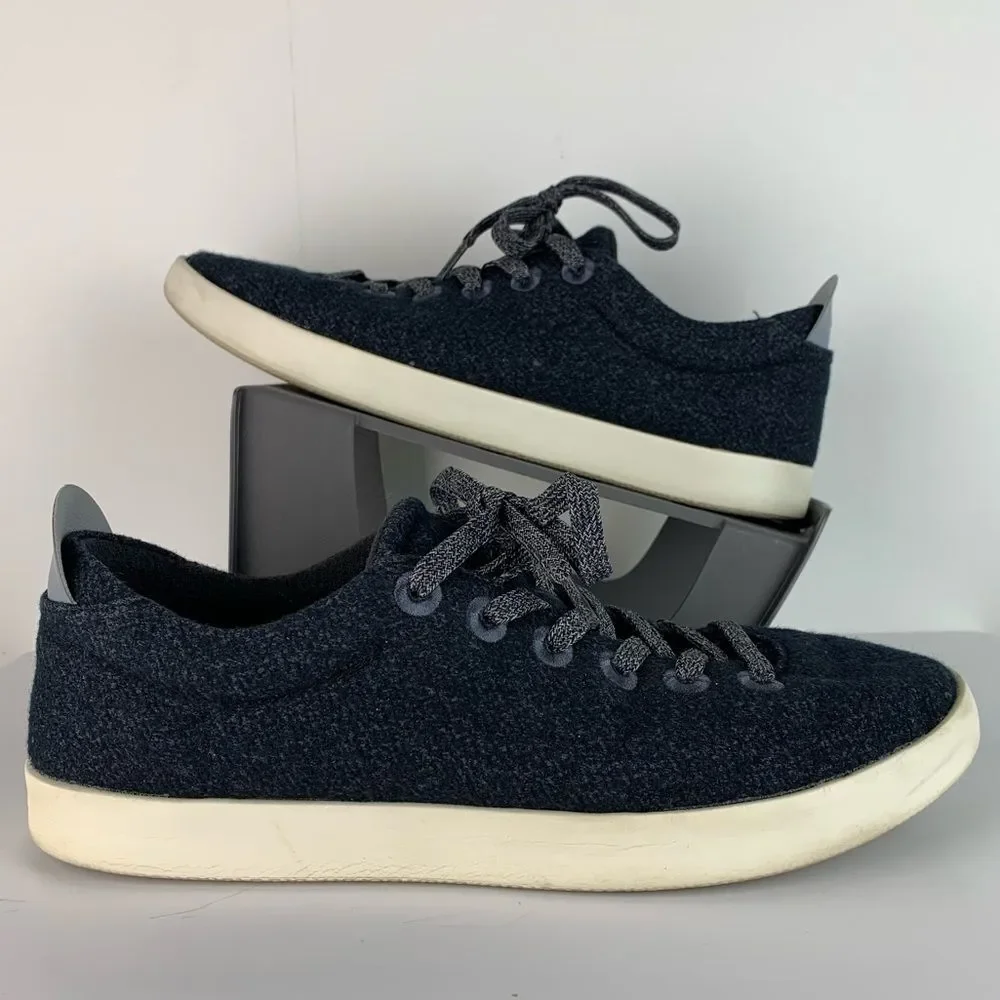 Allbirds men’s wool dark gray black wool pipers walking lace up shoes size 11
